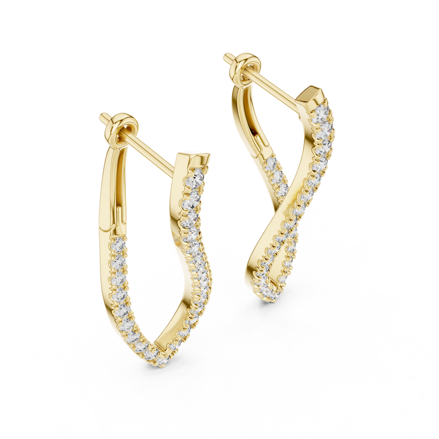 Nerissa Diamond Hoop Earrings