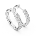 Virelia 2.30 mm Diamond Hoop Earrings
