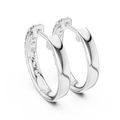 Virelia 2.30 mm Diamond Hoop Earrings