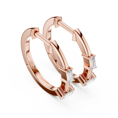 Maevira 2.5 × 1.25 mm Baguette Diamond Earrings