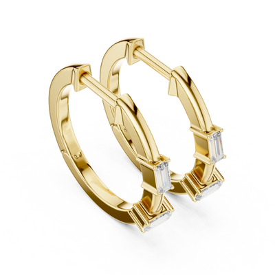 Maevira 2.5 × 1.25 mm Baguette Diamond Earrings