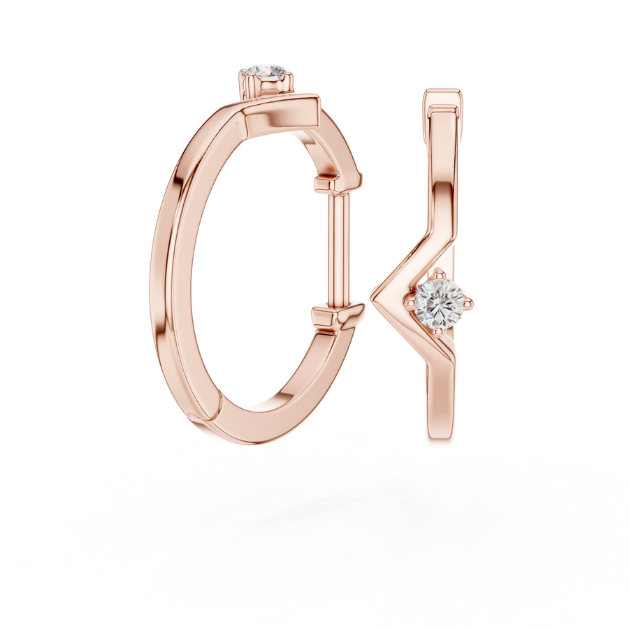Luneth 2.50 × 1.25 mm Baguette Diamond Earrings