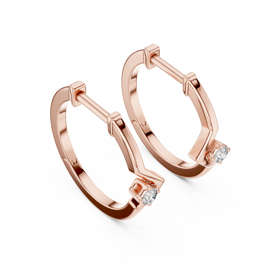 Luneth 2.50 × 1.25 mm Baguette Diamond Earrings