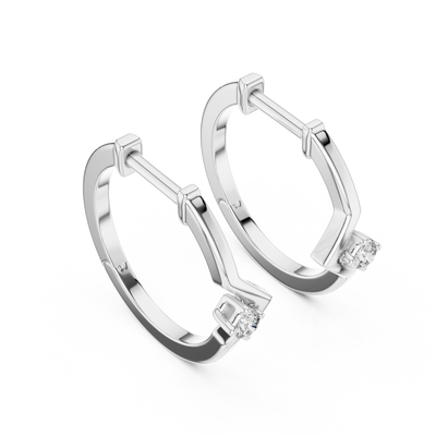 Luneth 2.50 × 1.25 mm Baguette Diamond Earrings
