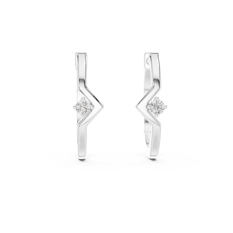 Luneth 2.50 × 1.25 mm Baguette Diamond Earrings