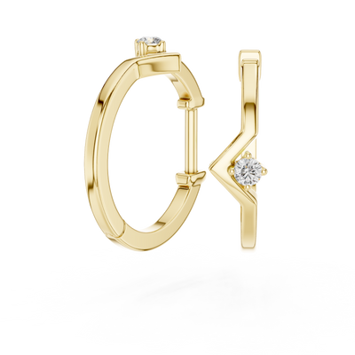 Luneth 2.50 × 1.25 mm Baguette Diamond Earrings