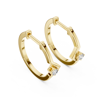 Luneth 2.50 × 1.25 mm Baguette Diamond Earrings