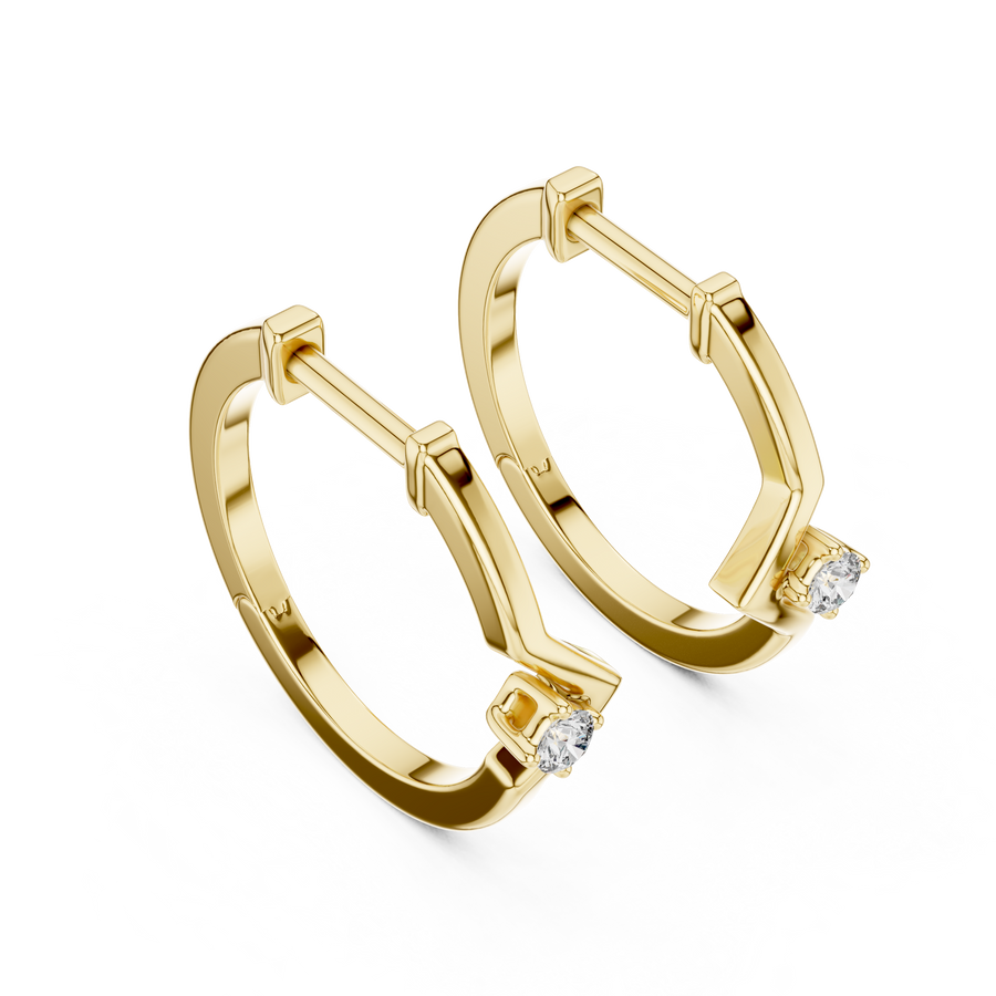Luneth 2.50 × 1.25 mm Baguette Diamond Earrings