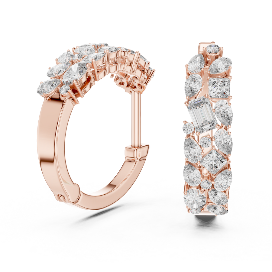 Maevora Mixed-Shape Diamond Earrings