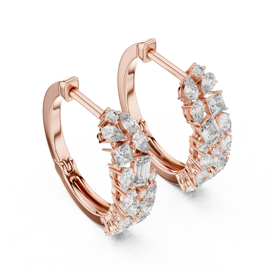 Maevora Mixed-Shape Diamond Earrings