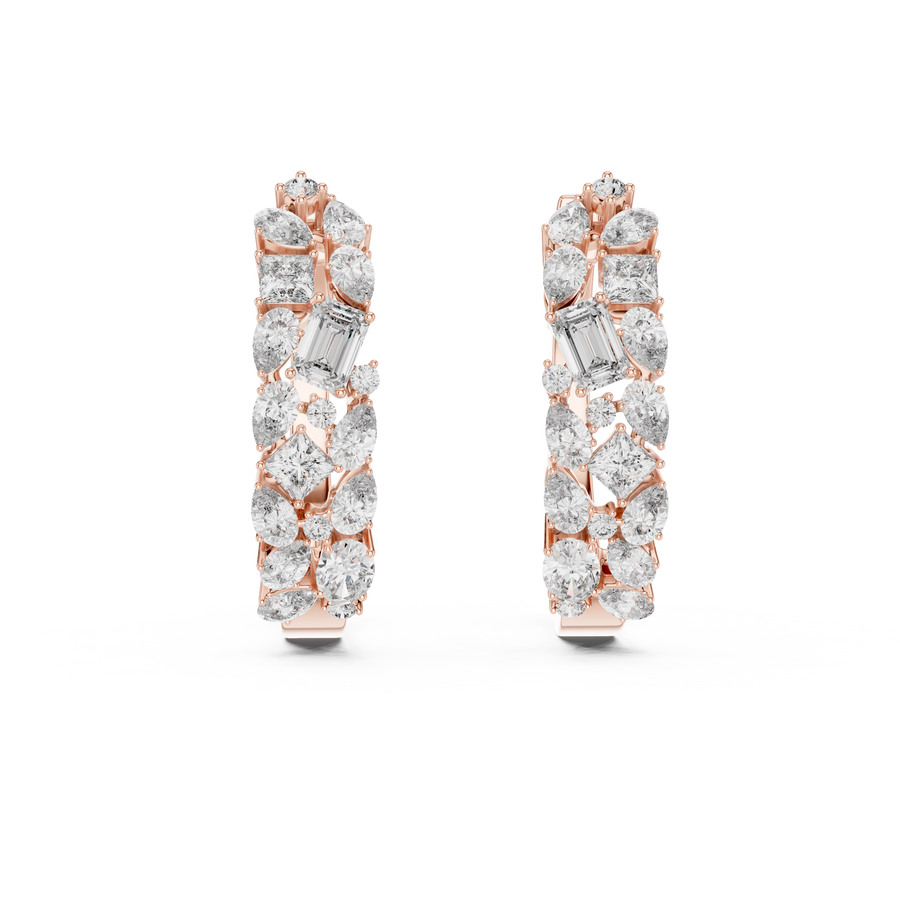 Maevora Mixed-Shape Diamond Earrings