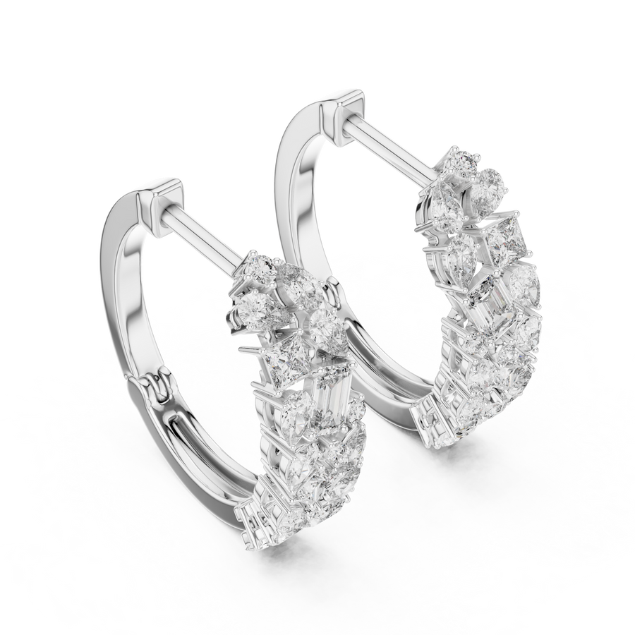 Maevora Mixed-Shape Diamond Earrings