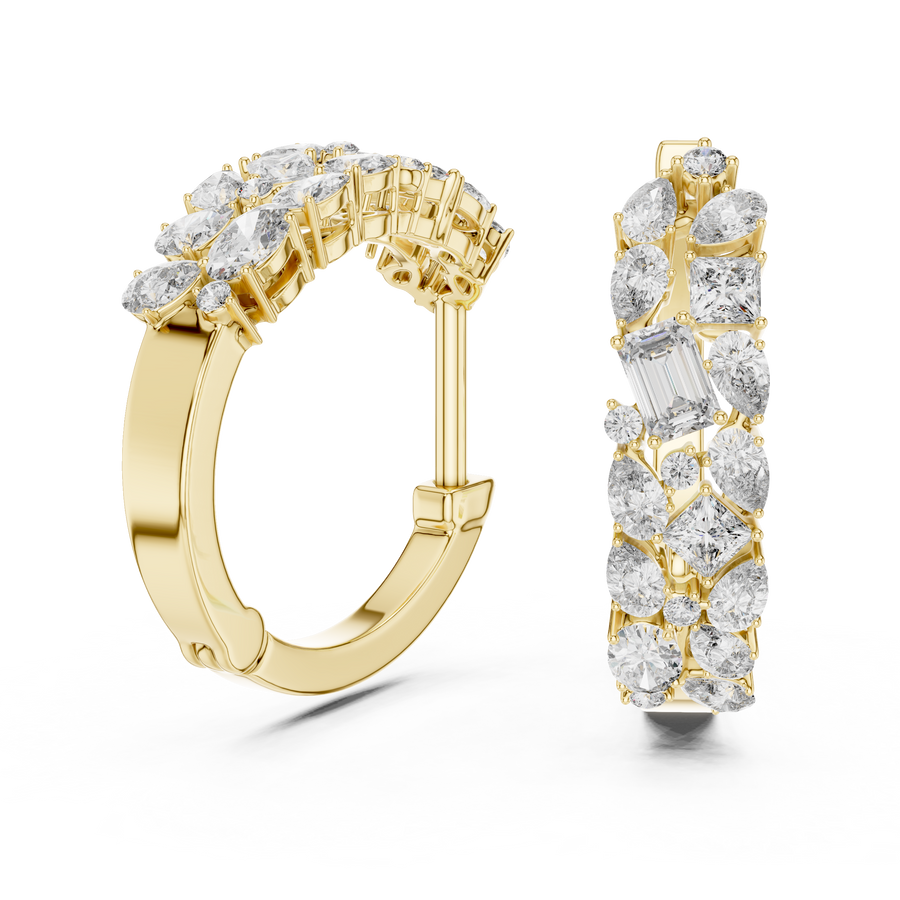 Maevora Mixed-Shape Diamond Earrings