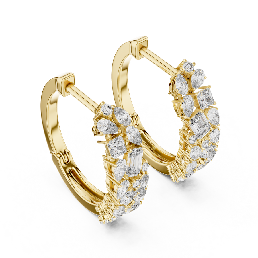 Maevora Mixed-Shape Diamond Earrings