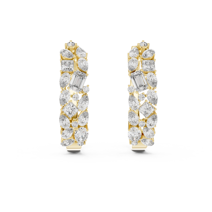 Maevora Mixed-Shape Diamond Earrings