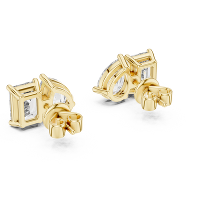 Nerissa Pear & Emerald-Cut  Diamond Earrings
