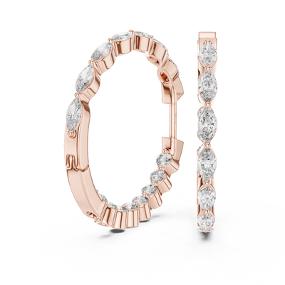 Lunara 4.00 × 2.00 mm Diamond Earrings