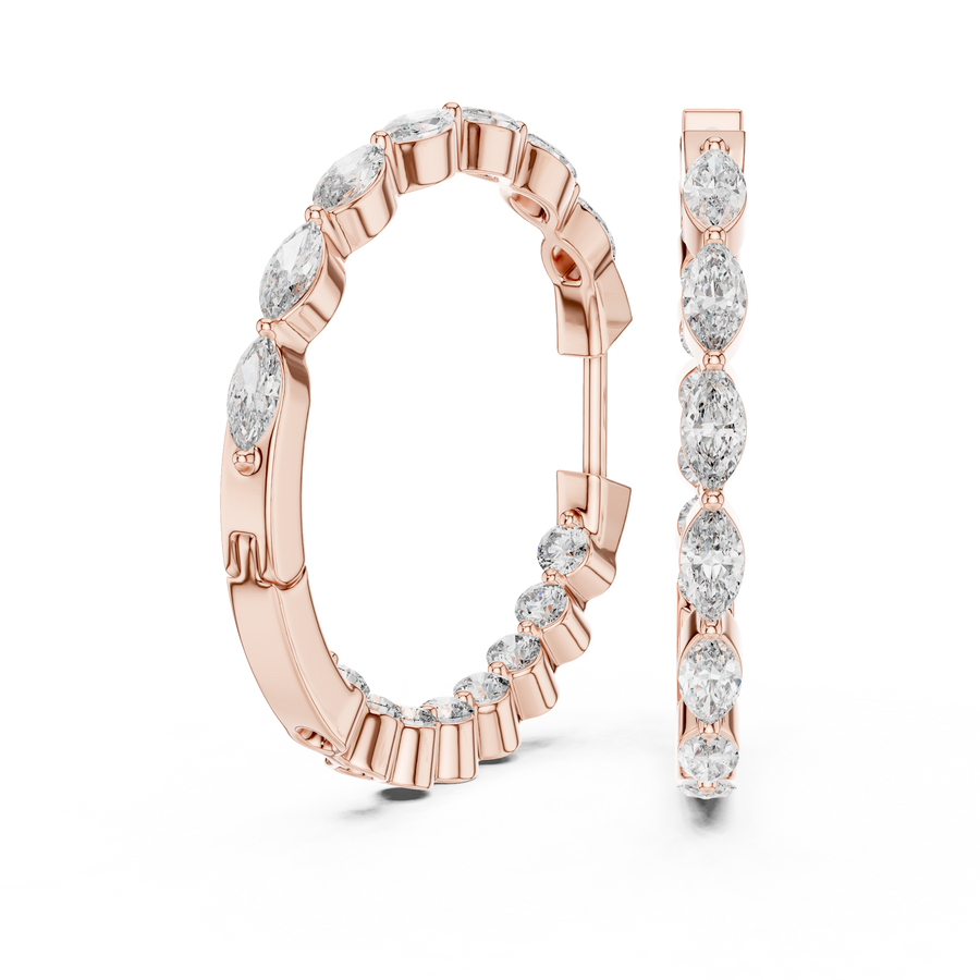 Lunara 4.00 × 2.00 mm Diamond Earrings