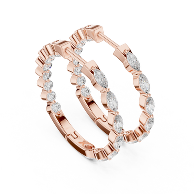 Lunara 4.00 × 2.00 mm Diamond Earrings