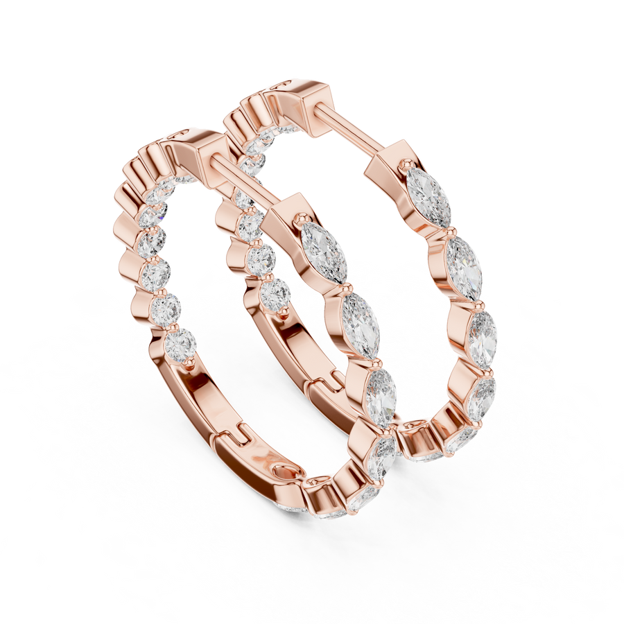 Lunara 4.00 × 2.00 mm Diamond Earrings