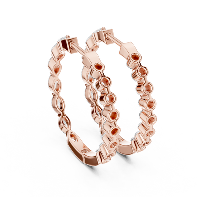 Lunara 4.00 × 2.00 mm Diamond Earrings