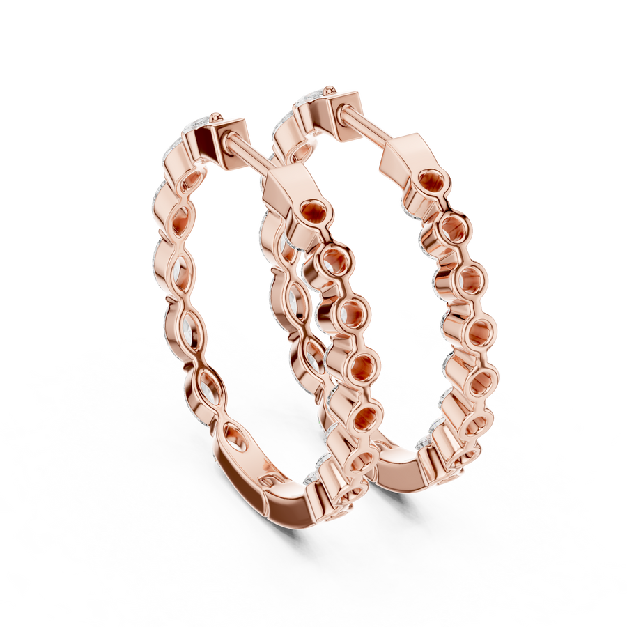 Lunara 4.00 × 2.00 mm Diamond Earrings