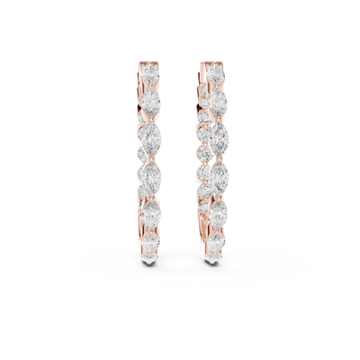 Lunara 4.00 × 2.00 mm Diamond Earrings