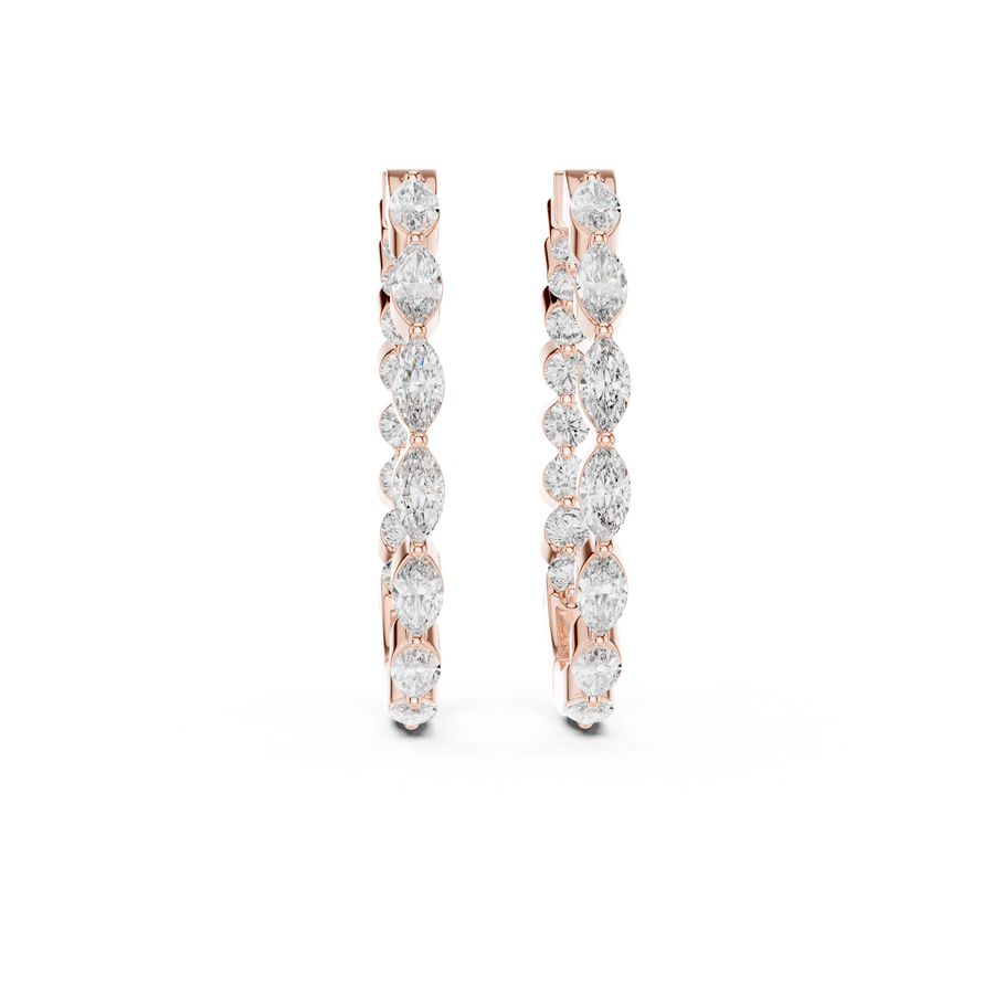 Lunara 4.00 × 2.00 mm Diamond Earrings