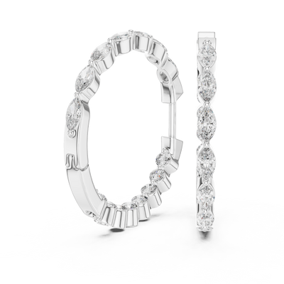 Lunara 4.00 × 2.00 mm Diamond Earrings