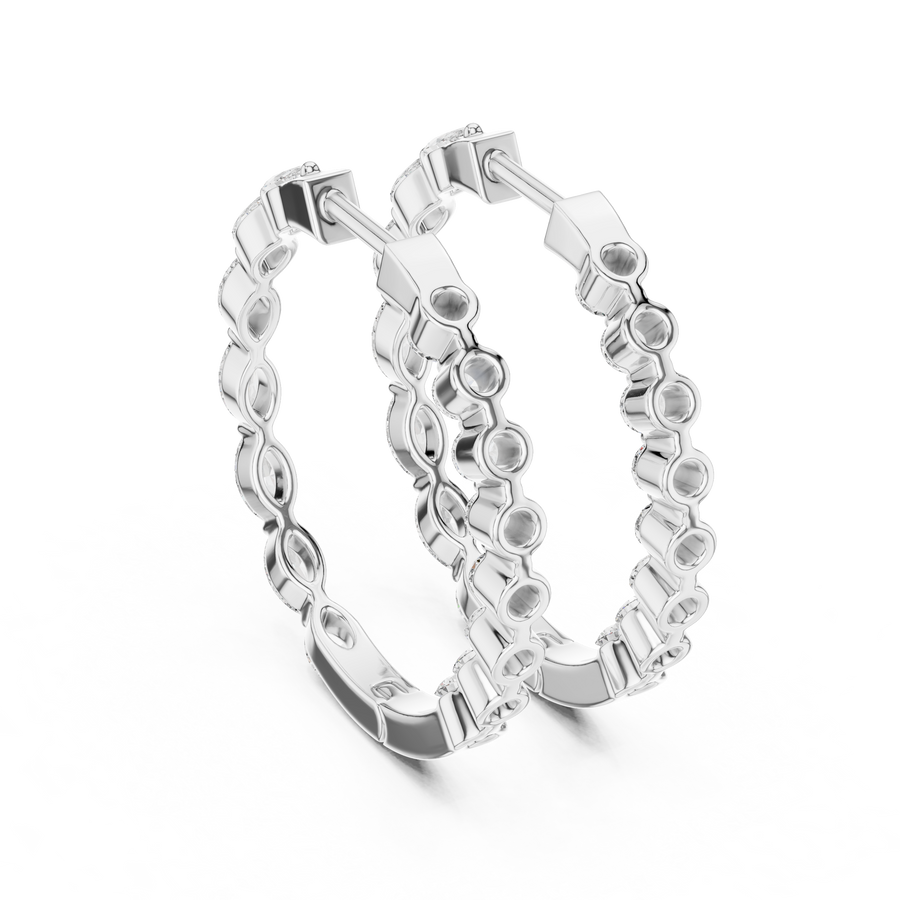 Lunara 4.00 × 2.00 mm Diamond Earrings