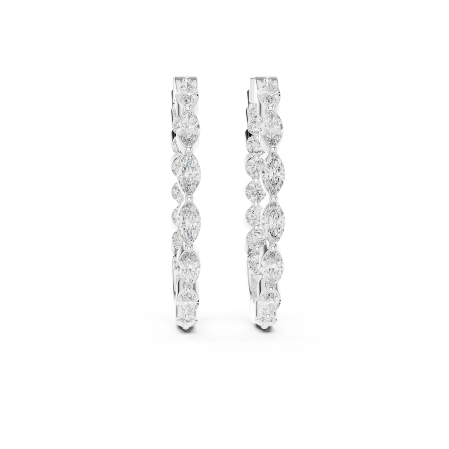 Lunara 4.00 × 2.00 mm Diamond Earrings