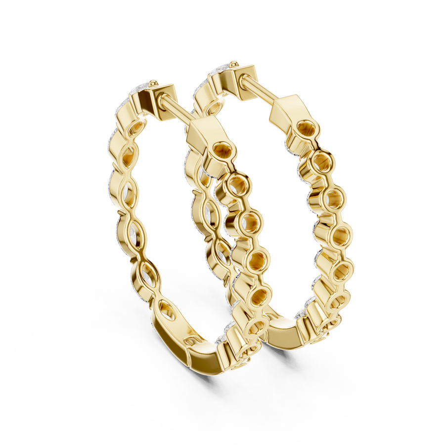 Lunara 4.00 × 2.00 mm Diamond Earrings