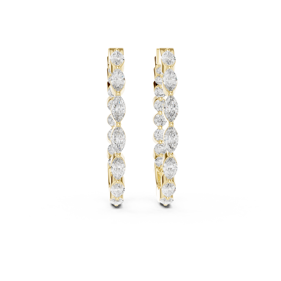 Lunara 4.00 × 2.00 mm Diamond Earrings