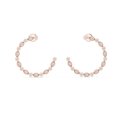 Zavielle 1.90 mm Triangle & 1.70 mm Diamond Earrings