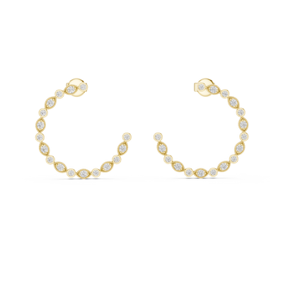 Zavielle 1.90 mm Triangle & 1.70 mm Diamond Earrings