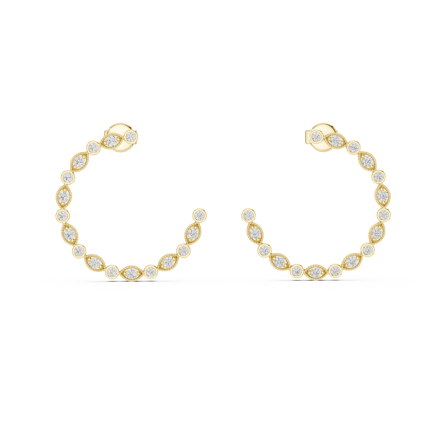 Zavielle 1.90 mm Triangle & 1.70 mm Diamond Earrings