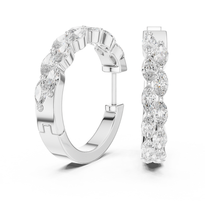 Maevienne 4.00 × 2.00 mm Marquise Diamond Earrings