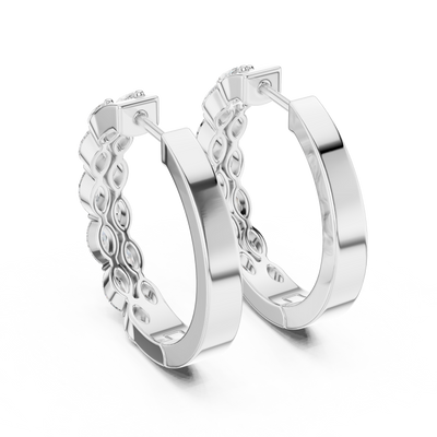 Maevienne 4.00 × 2.00 mm Marquise Diamond Earrings