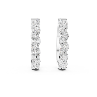 Maevienne 4.00 × 2.00 mm Marquise Diamond Earrings