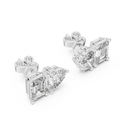Thalisse Heart & Emerald-Cut Diamond Earrings