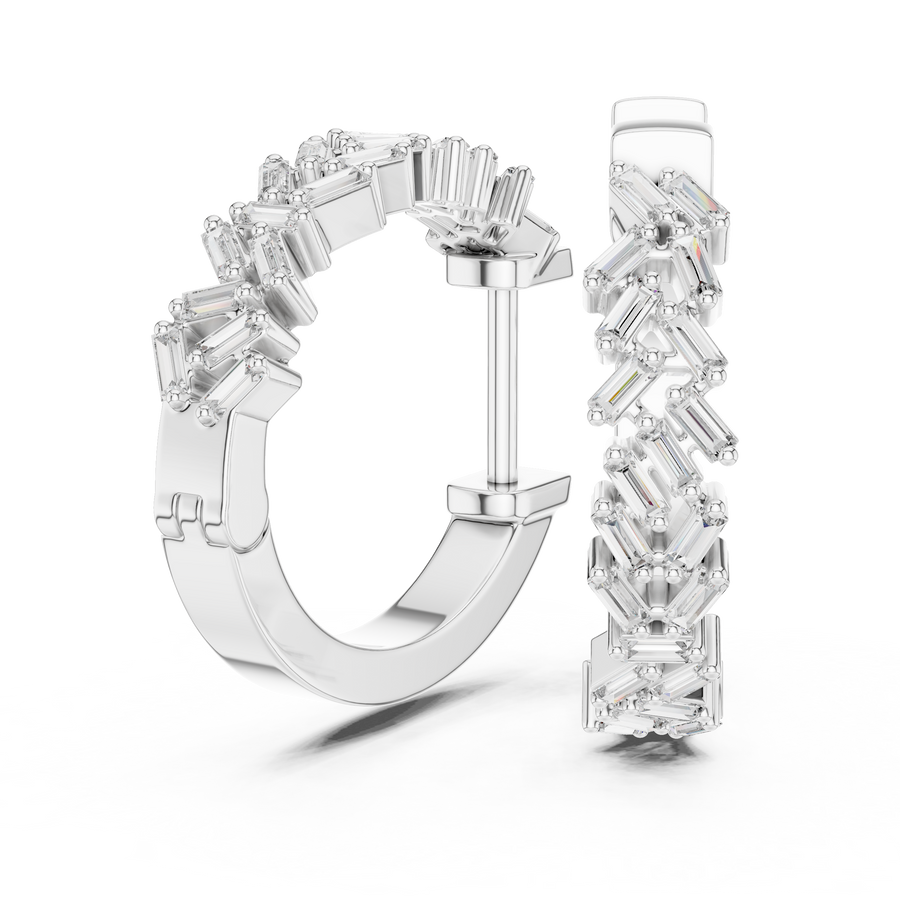 Avenelle 2.25 × 1.00 mm Diamond Earrings