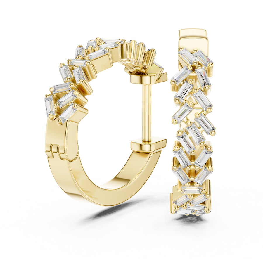 Avenelle 2.25 × 1.00 mm Diamond Earrings