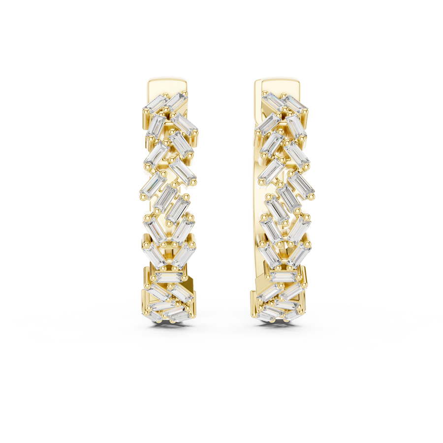 Avenelle 2.25 × 1.00 mm Diamond Earrings