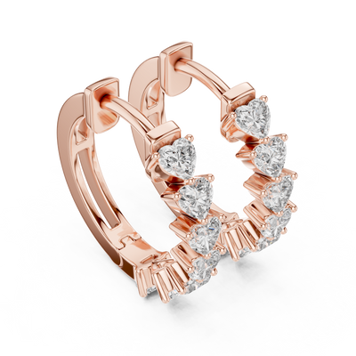 Liorenne 3.50 mm Heart-Cut Diamond Earrings