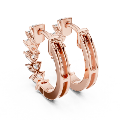 Liorenne 3.50 mm Heart-Cut Diamond Earrings
