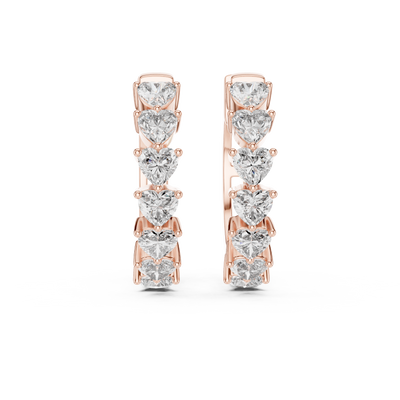 Liorenne 3.50 mm Heart-Cut Diamond Earrings