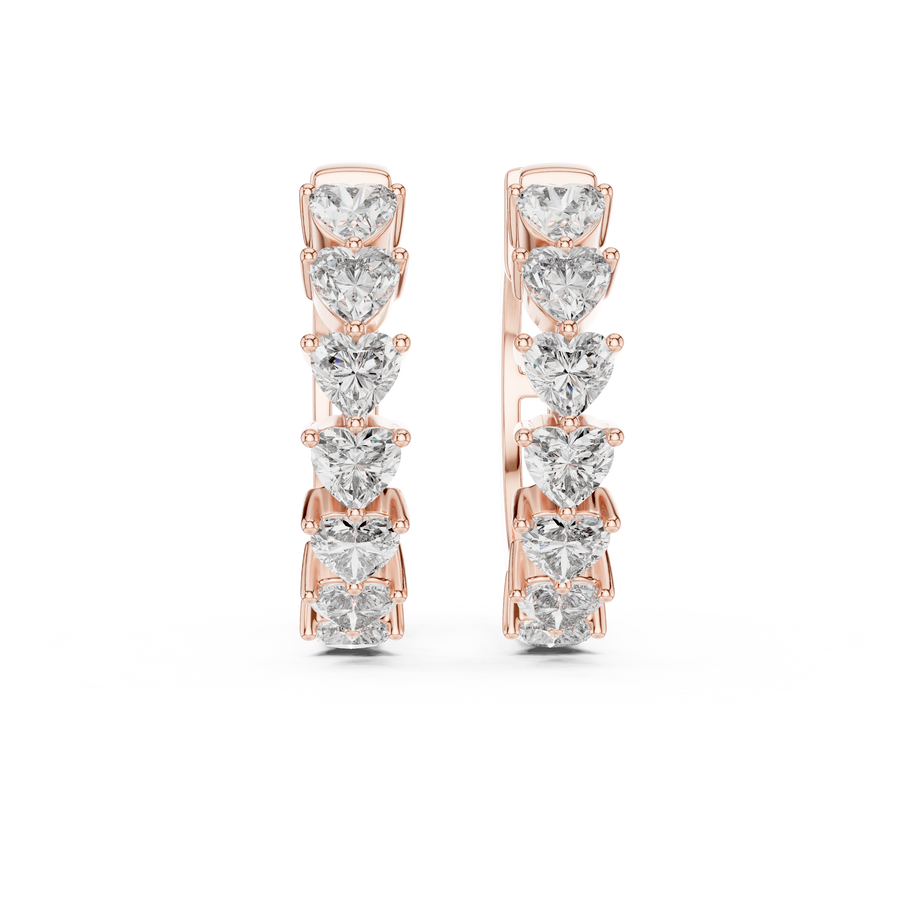 Liorenne 3.50 mm Heart-Cut Diamond Earrings