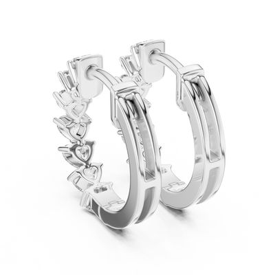 Liorenne 3.50 mm Heart-Cut Diamond Earrings