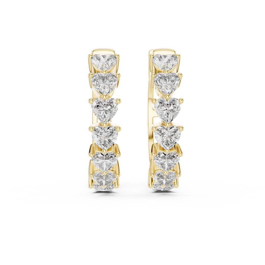 Liorenne 3.50 mm Heart-Cut Diamond Earrings