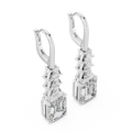 Virelith 10 × 8 mm Emerald-Cut Diamond Earrings